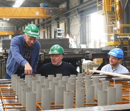 In the concrete factory